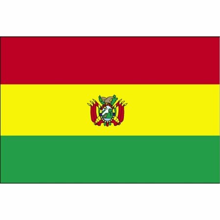 SS COLLECTIBLES 4 ft. X 6 ft. Nyl-Glo Bolivia Civil Flag SS2521579